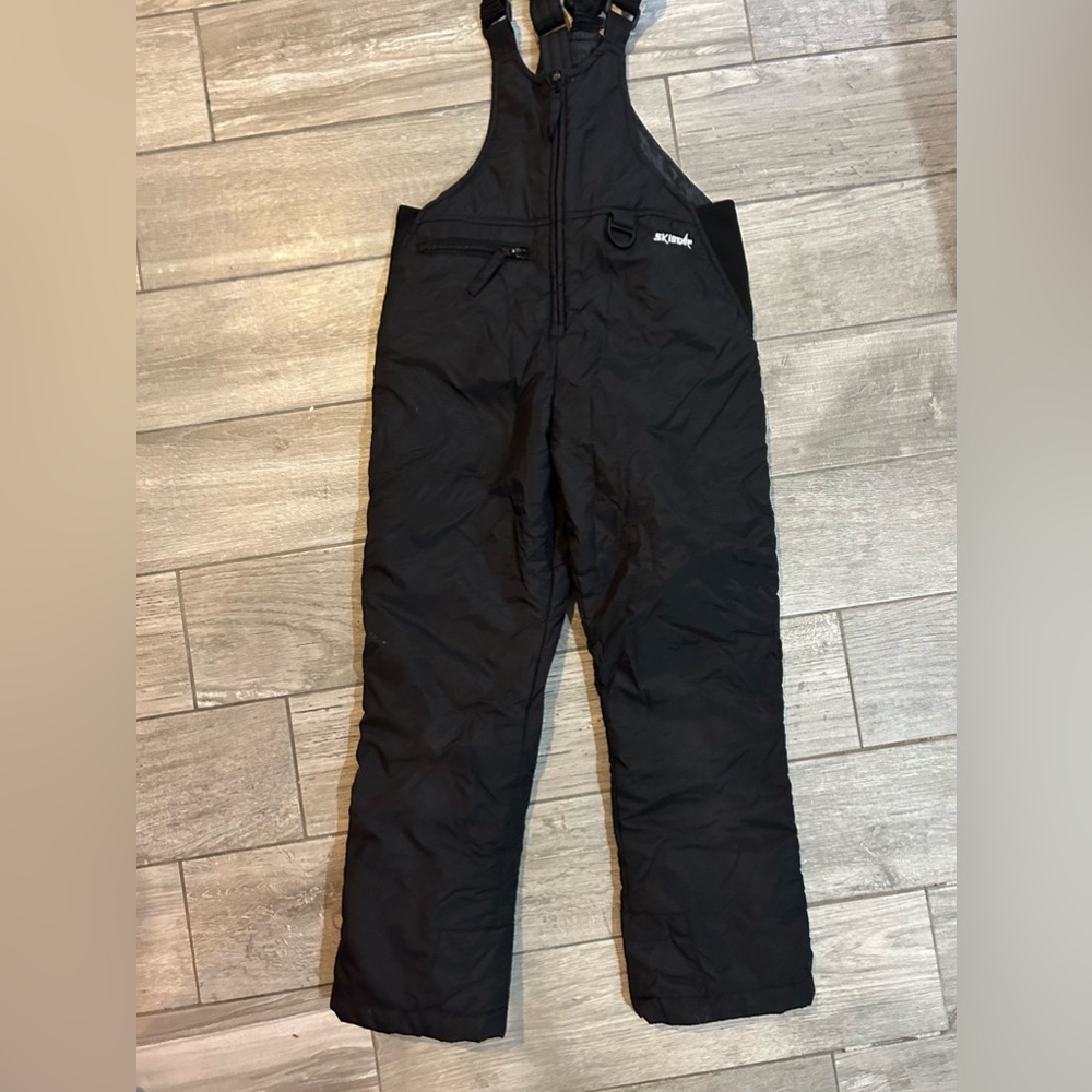 Kids Ski Gear black Ski Bib Youth Small